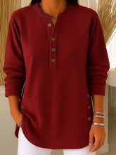 Women's Solid Colour Crew Neck Long Sleeve Casual Knit Pullover