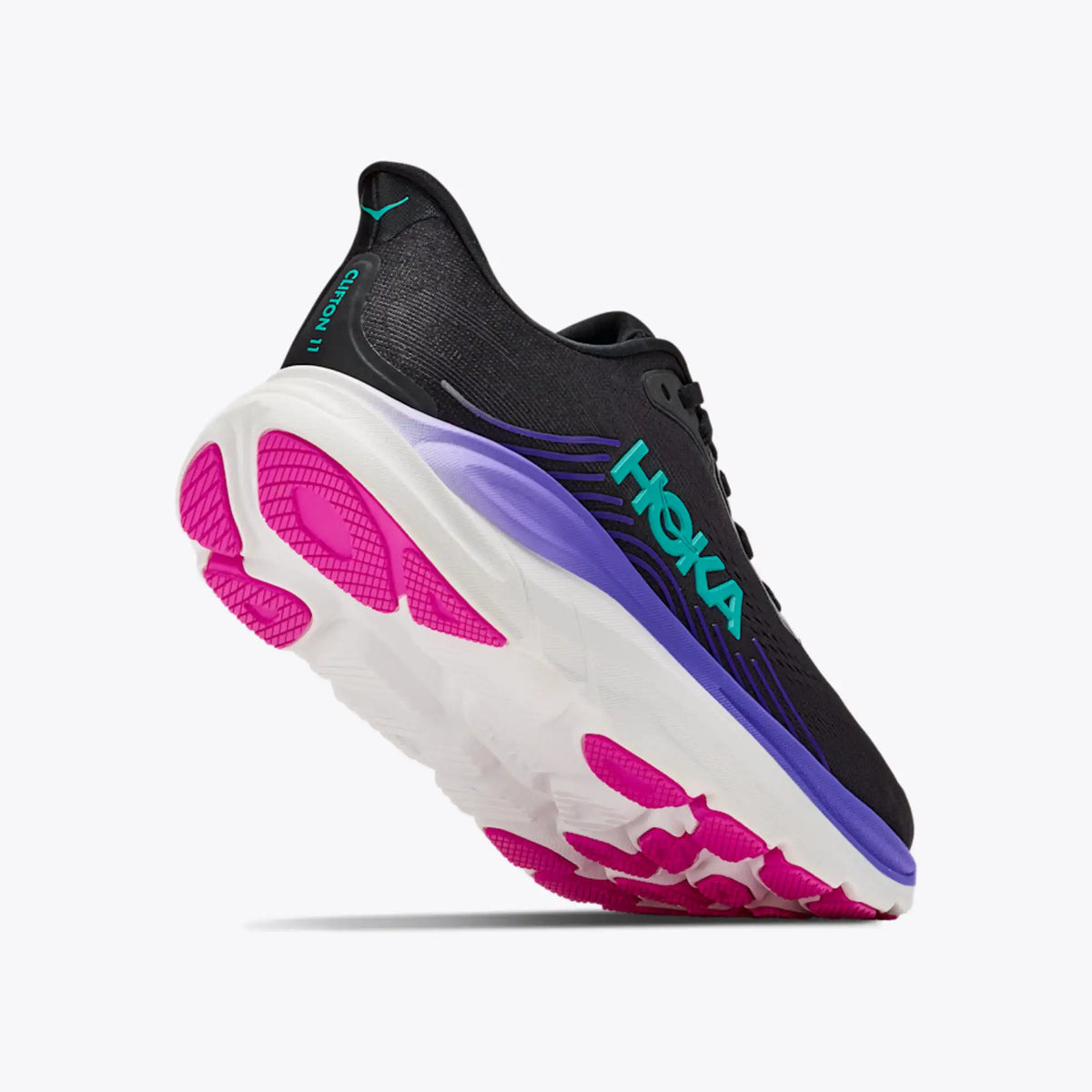 Women's Clifton 11-black / neon nebula