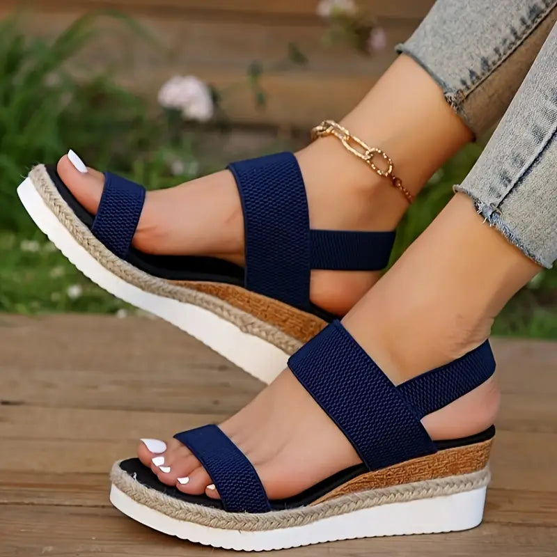 Sandales compensées décontractées pour femme