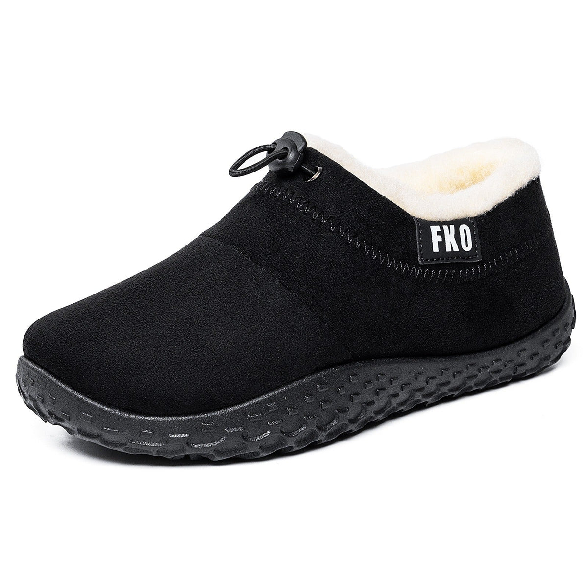 Women's Plush-Lined Winter Mules – Cozy Slip-On Shoes