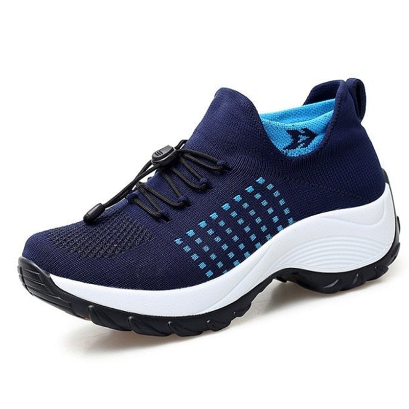 Comfortable women's shoes with air cushion support to reduce back and knee stress