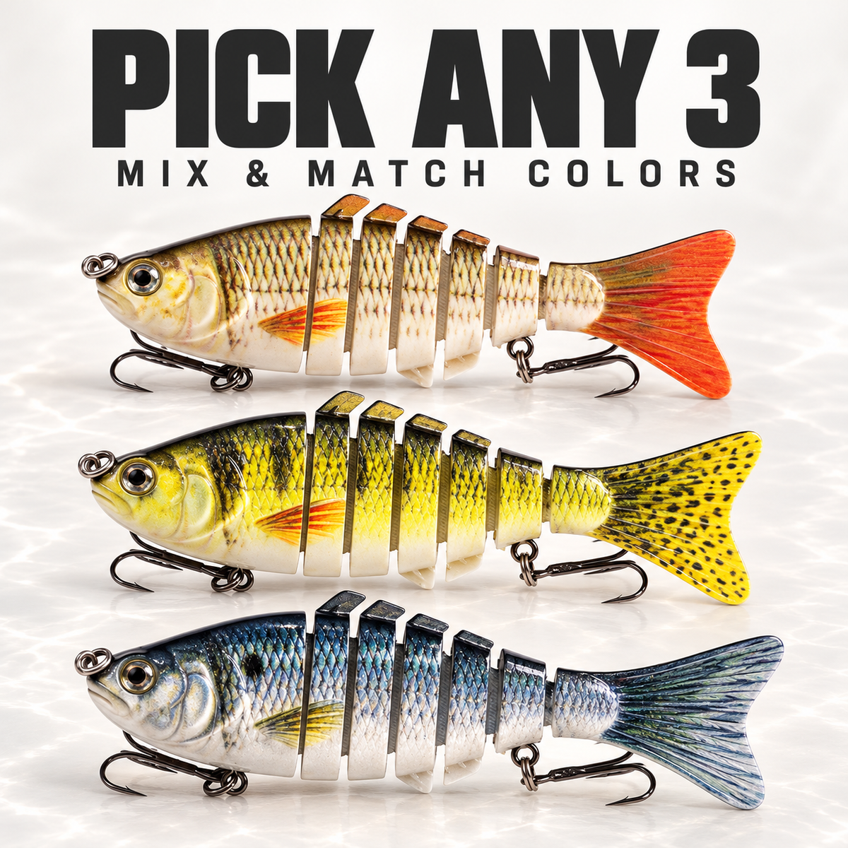 RippleStrike 7™ Multi-Jointed Sinking Swimbait