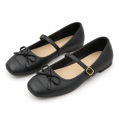 The Parisian Bow Mary Jane Flats