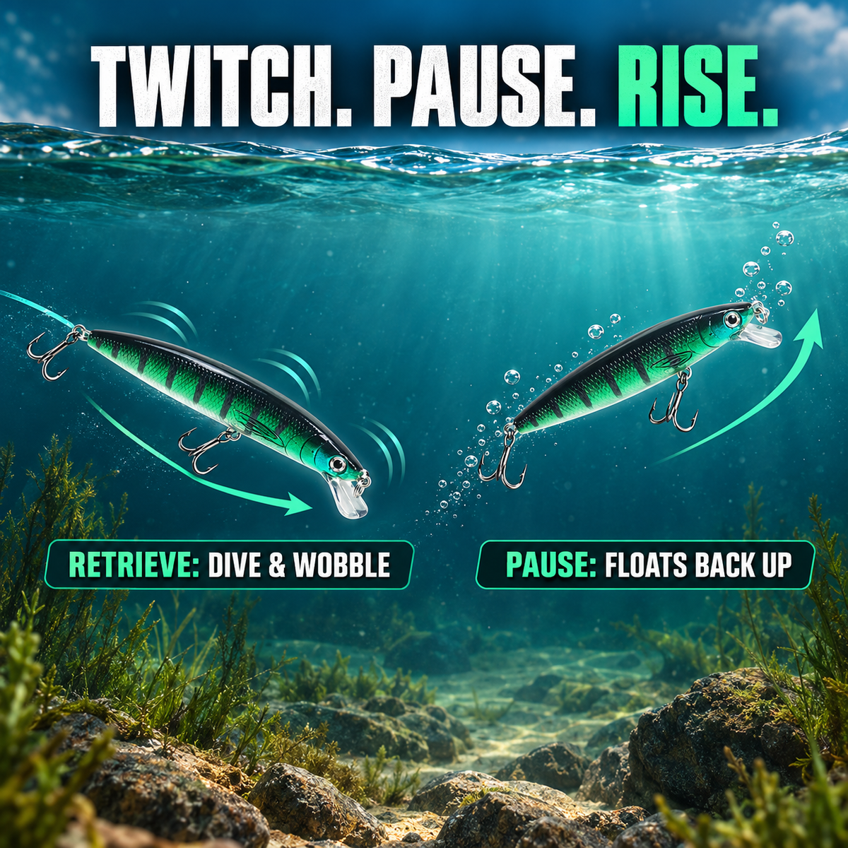 RattleRise 100F Floating Jerkbait