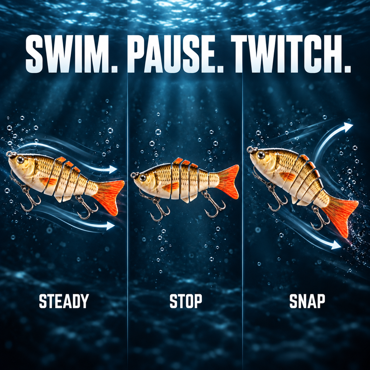 RippleStrike 7™ Multi-Jointed Sinking Swimbait