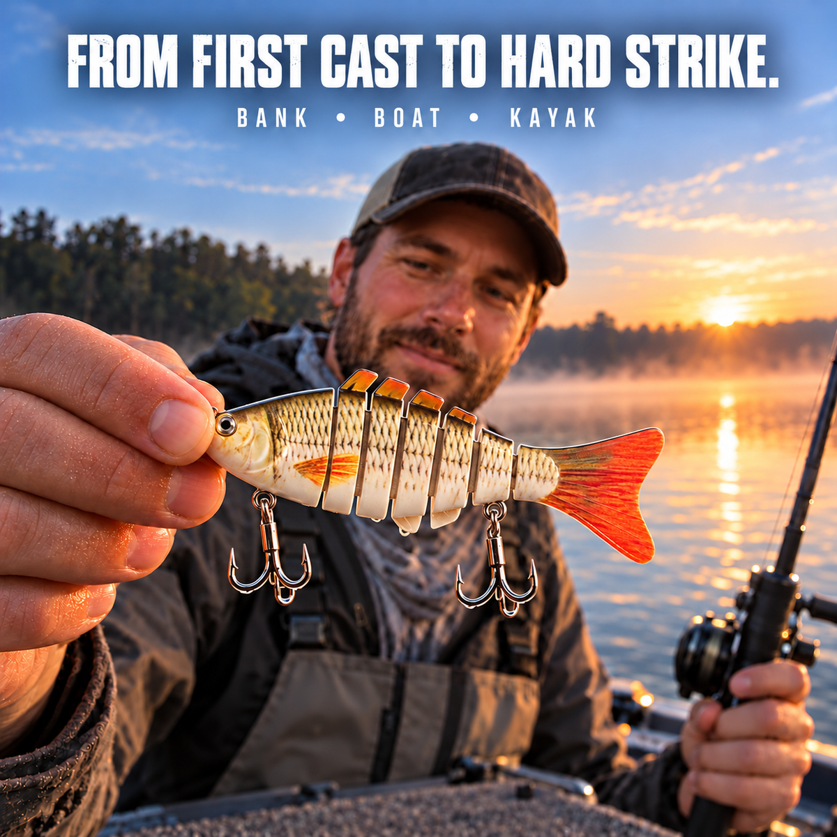 RippleStrike 7™ Multi-Jointed Sinking Swimbait