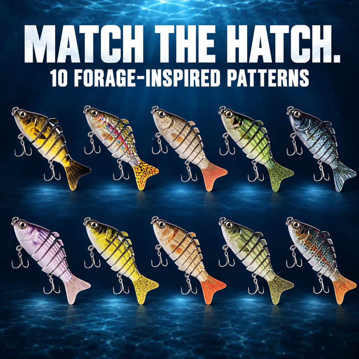 RippleStrike 7™ Multi-Jointed Sinking Swimbait