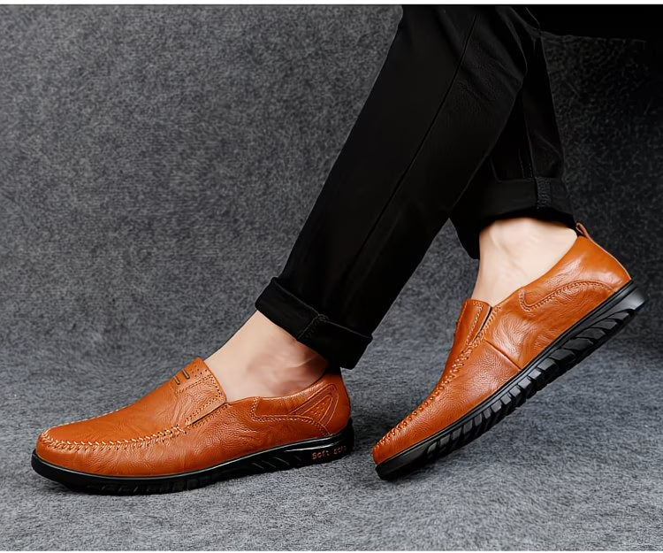 Men’s Genuine Cowhide Leather Comfort Loafers
