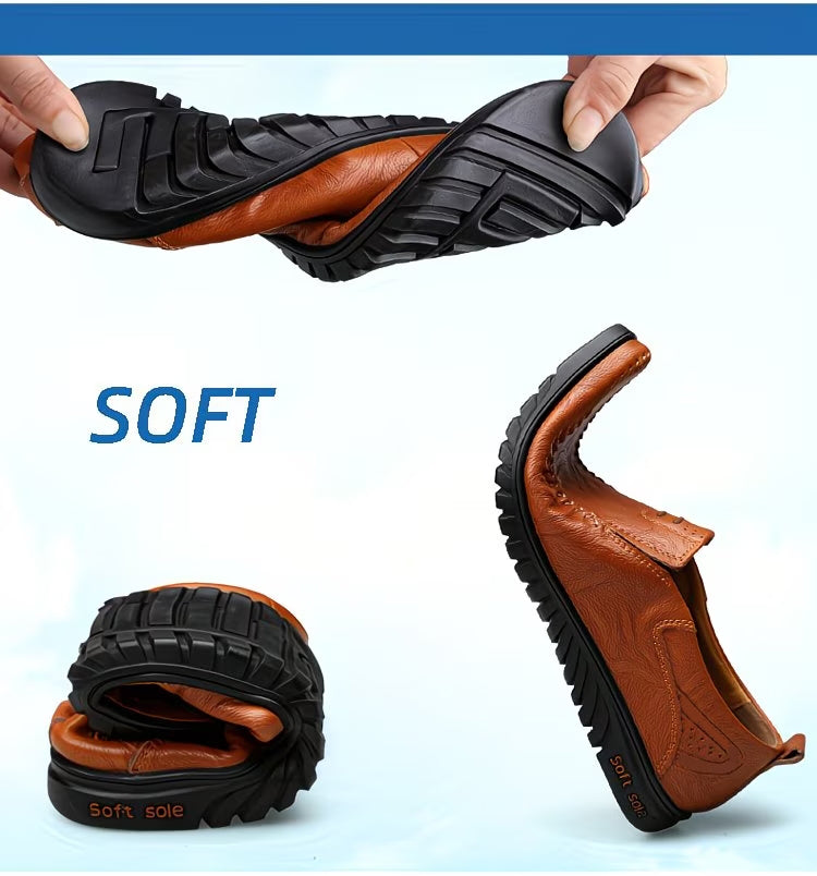 Men’s Genuine Cowhide Leather Comfort Loafers