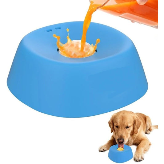 Calming Dog Lick Bowl with Ball – Non-Slip Slow Feeder