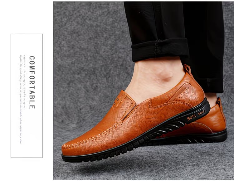 Men’s Genuine Cowhide Leather Comfort Loafers