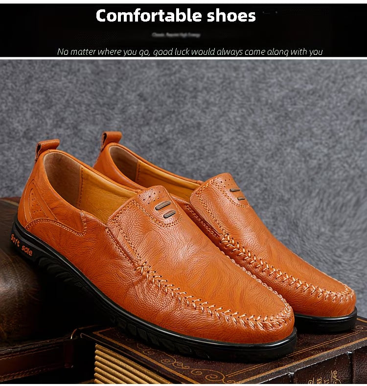 Men’s Genuine Cowhide Leather Comfort Loafers