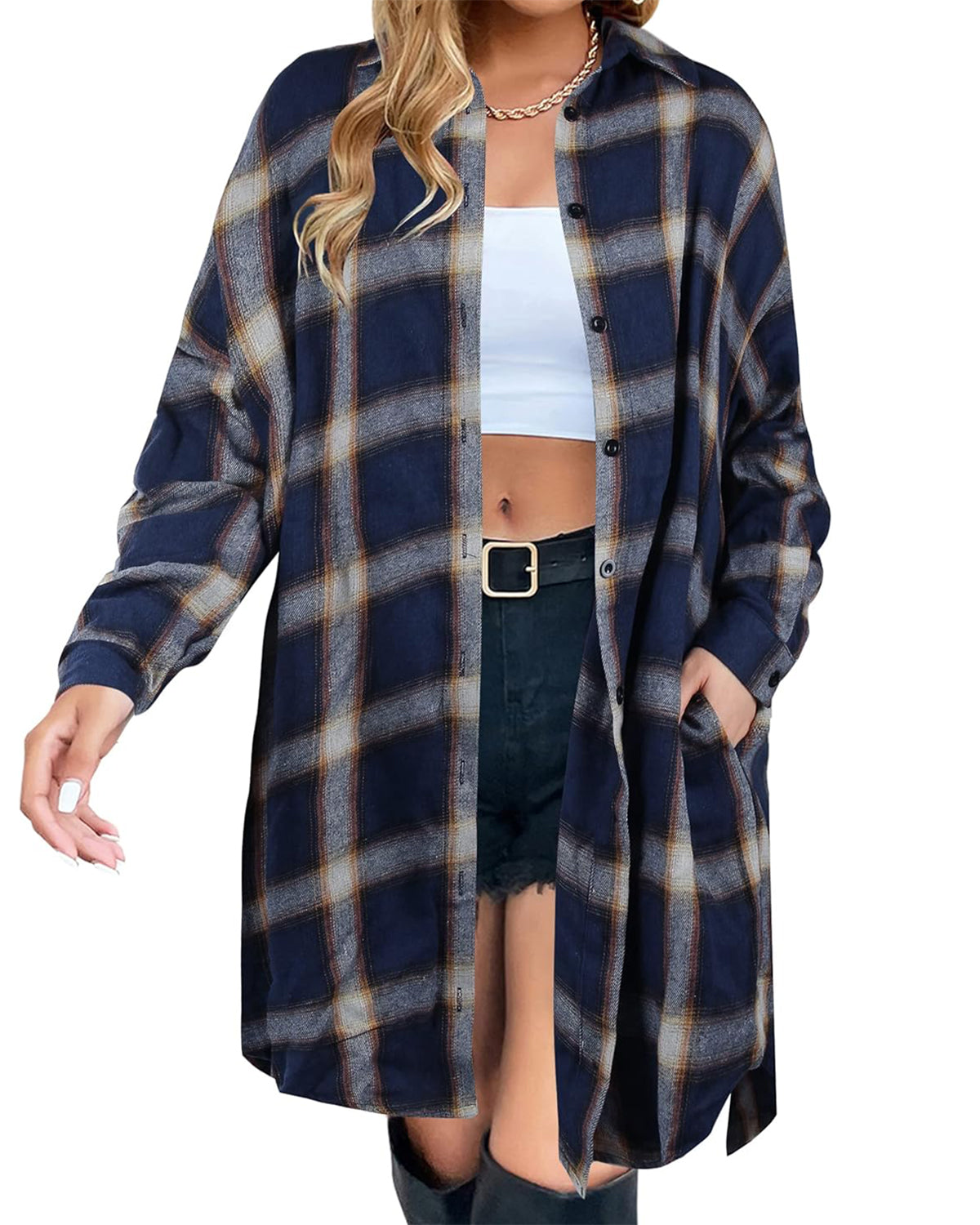 Women's Button Down Plaid Flannel Shirts (Buy 2 Free Shipping)
