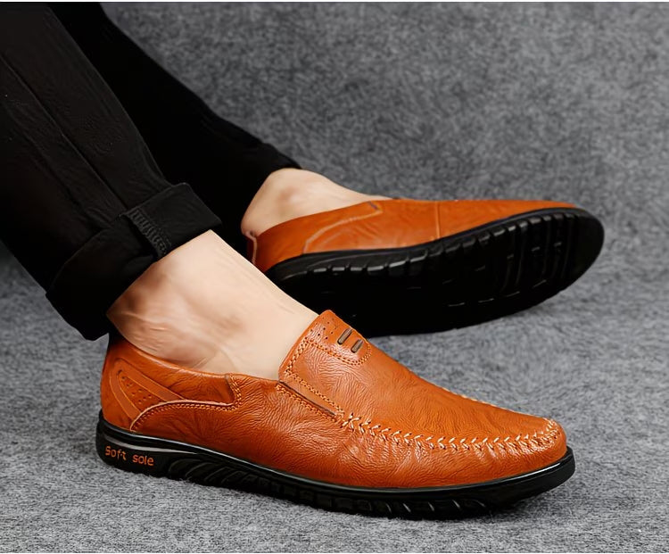 Men’s Genuine Cowhide Leather Comfort Loafers