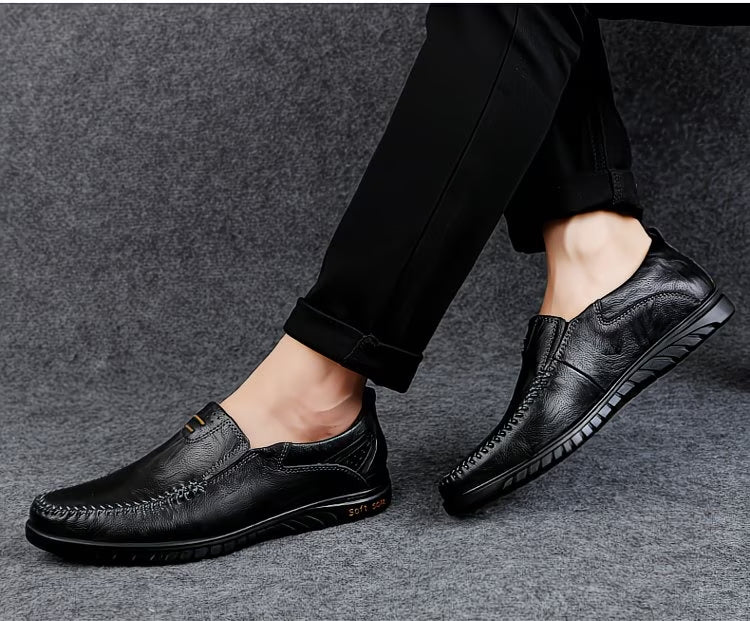Men’s Genuine Cowhide Leather Comfort Loafers