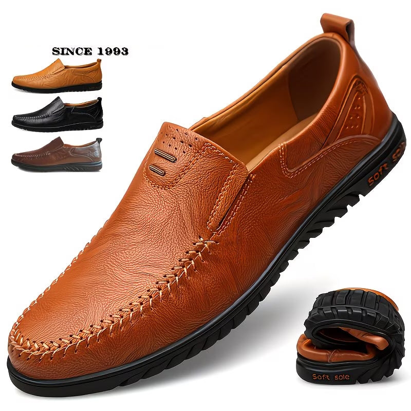 Men’s Genuine Cowhide Leather Comfort Loafers