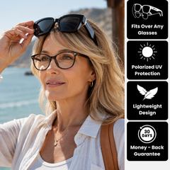 Polarized Fit-Over Sunglasses for Prescription Eyeglasses