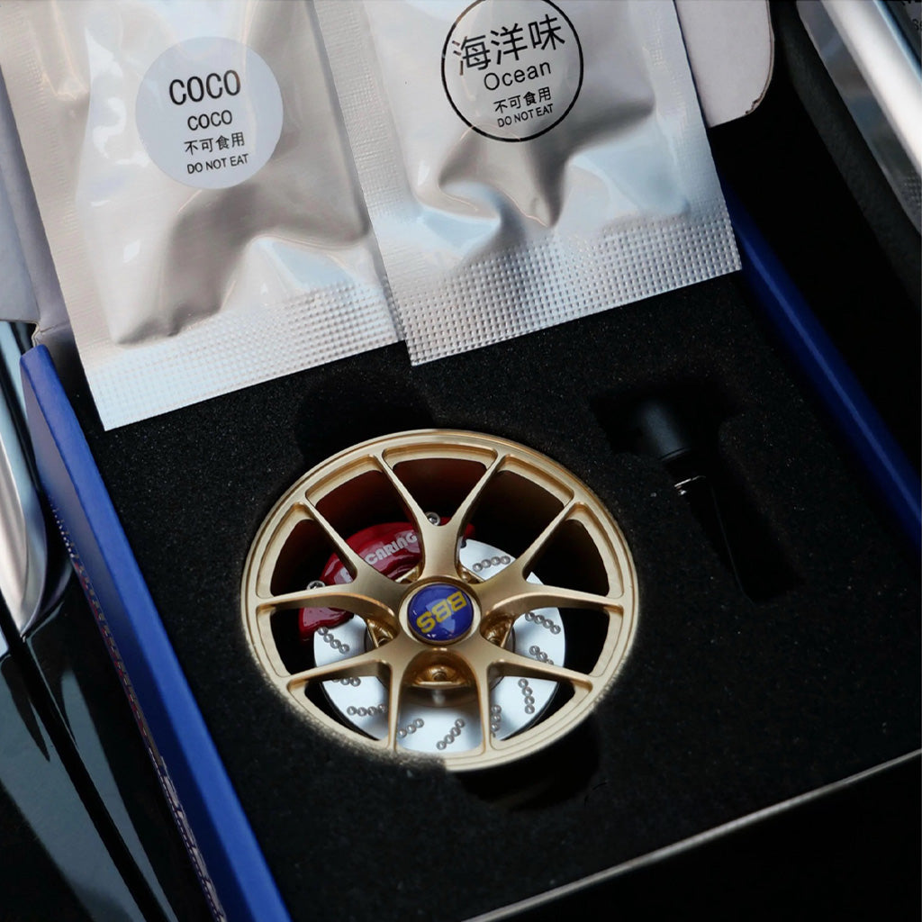 Diffuseur de parfum voiture design jante alu