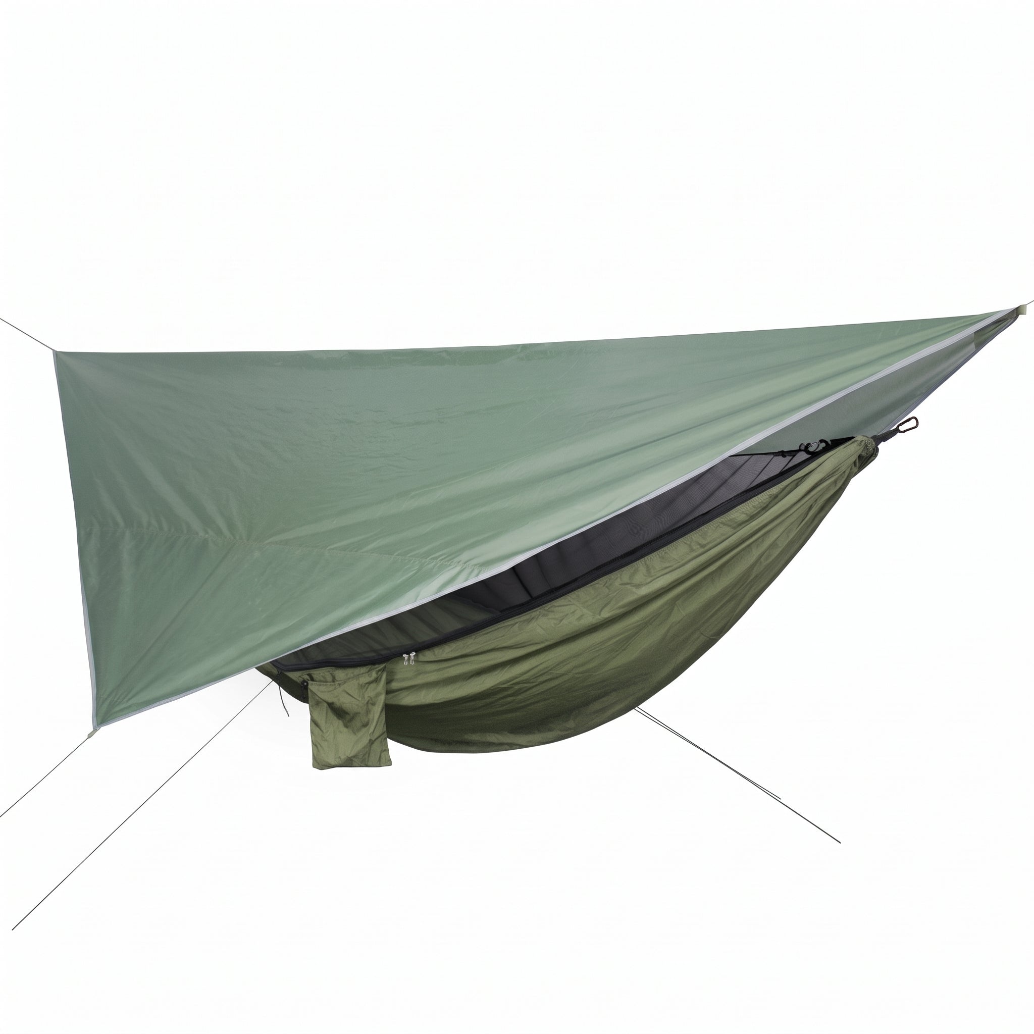 Ultralight Camping Hammock Tent with Mosquito Net & Rain Fly