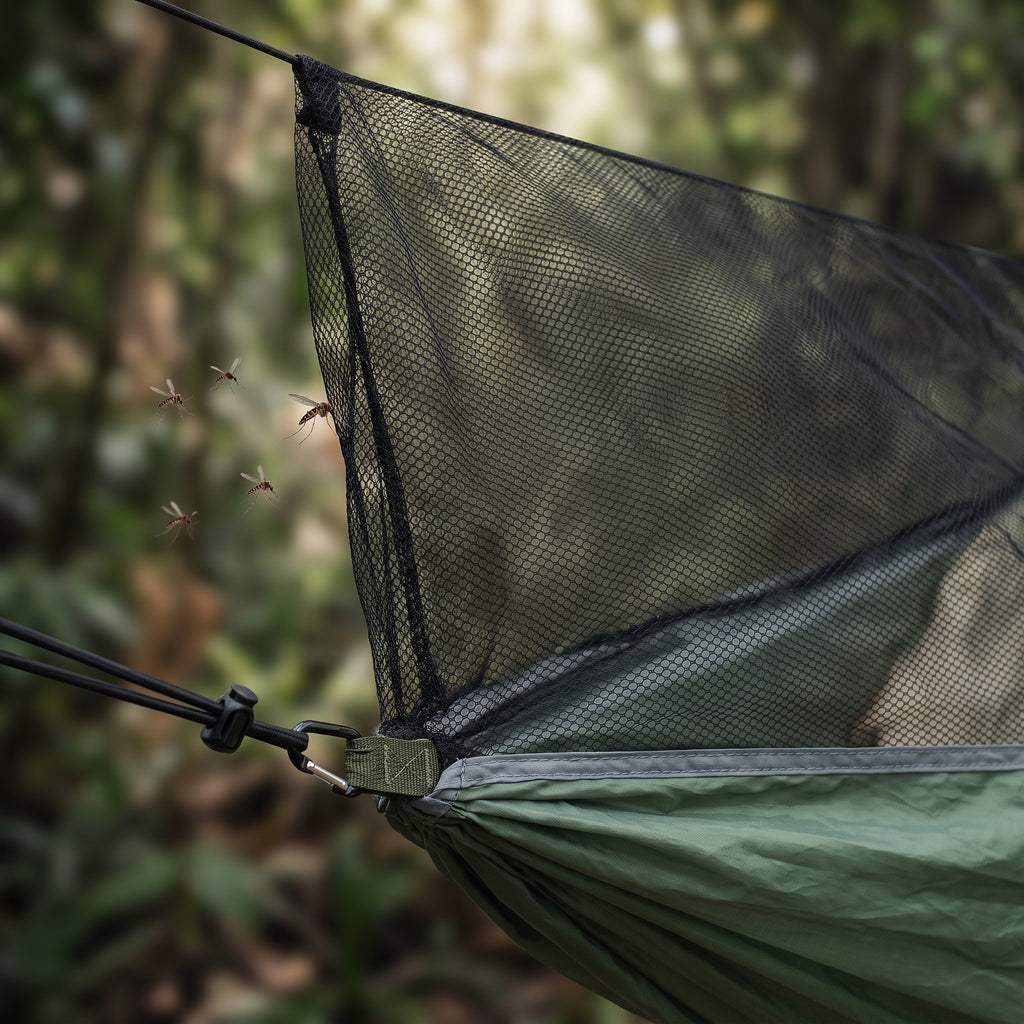 Ultralight Camping Hammock Tent with Mosquito Net & Rain Fly