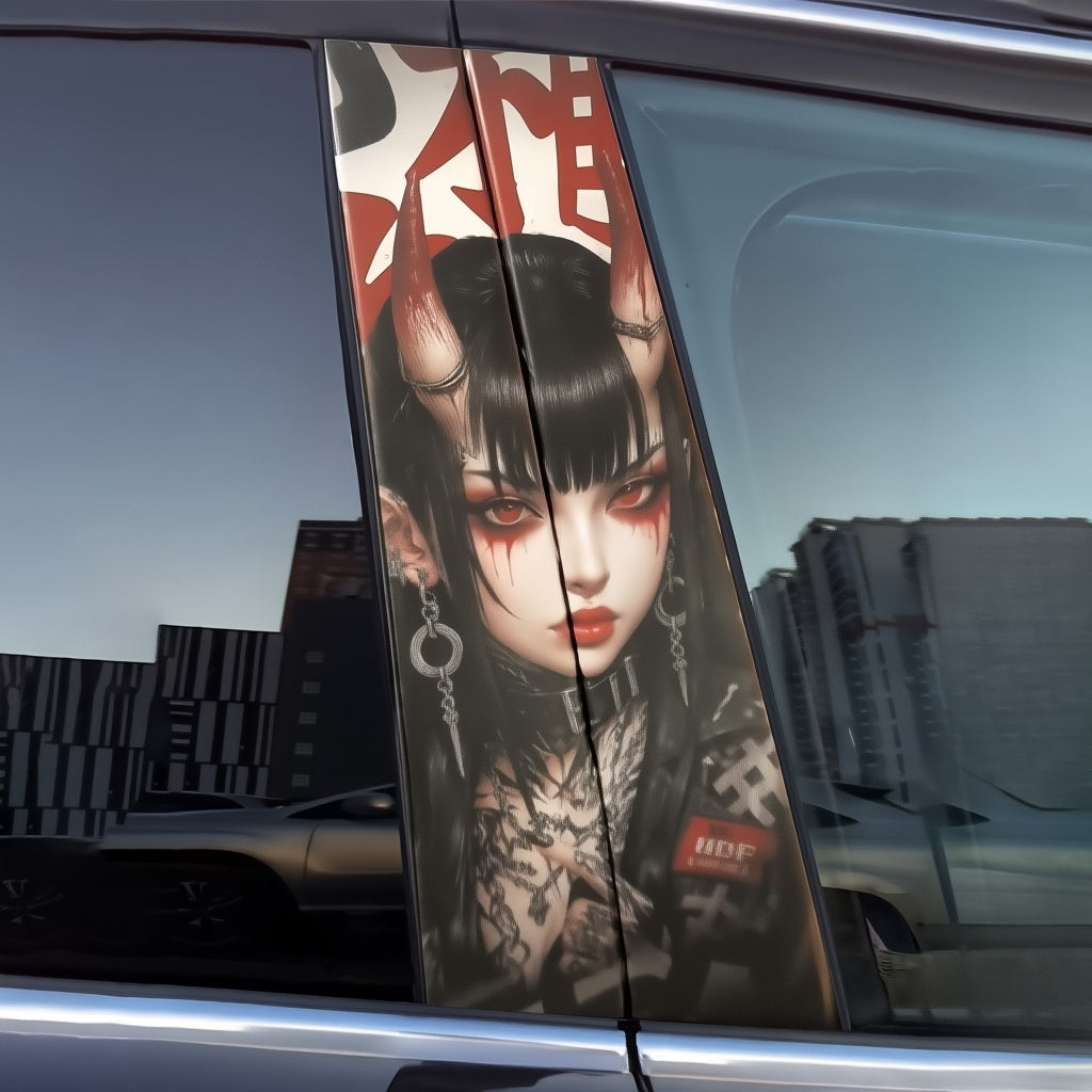 Ladies Car Door Stickers