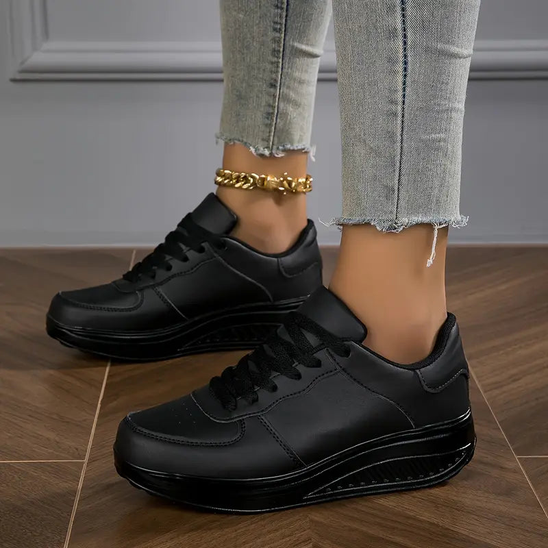 Women's Casual Fashion Breathable Platform Wedge Orthopaedic Sneakers