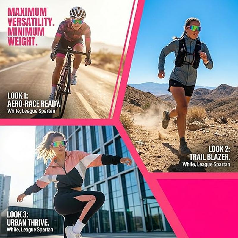 Polarized Sports Sunglasses for Men & Women – UV400 & Colorful Mirrored Lenses 🏃