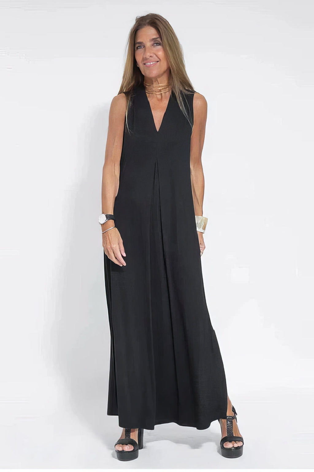 Elegant Long Dress + Matching Cardigan